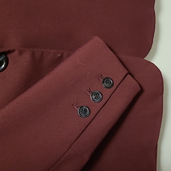 Women's blazer burgundy size 6 - Picture 4 of 5